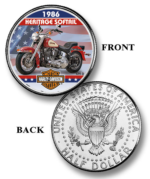 Miniature moto Heritage Softail 1986 H.D