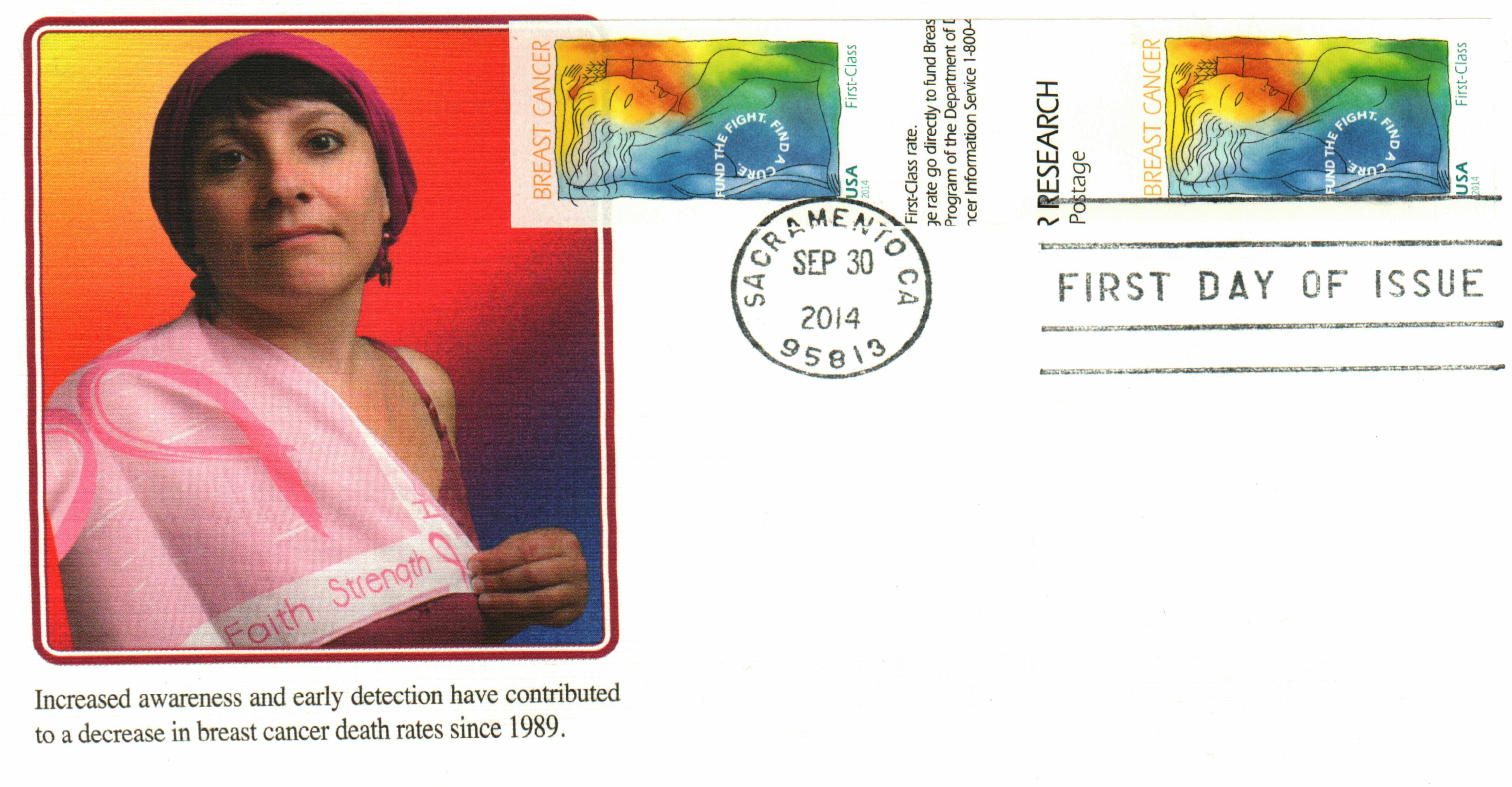 3081 - 1996 32c Breast Cancer Awareness - Mystic Stamp Company