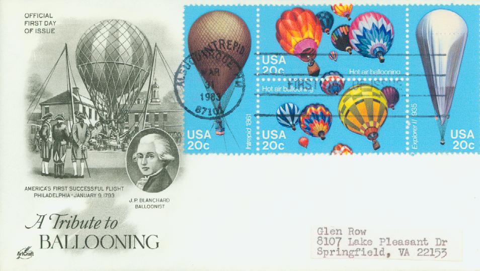 DTTBlue Flower hot air balloon letter mountain Clear stamps and