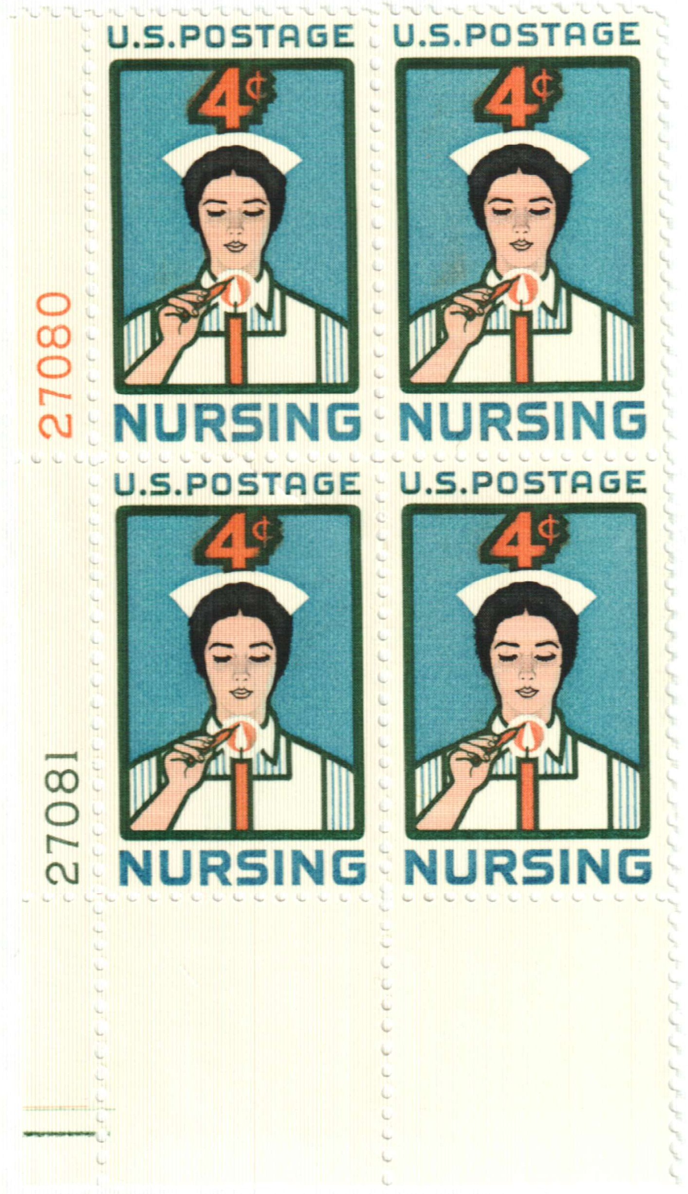 1190 - 1961 4c Nursing - Mystic Stamp Company