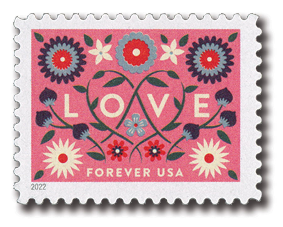 5660-61 - 2022 First-Class Forever Stamps - Love - Mystic Stamp