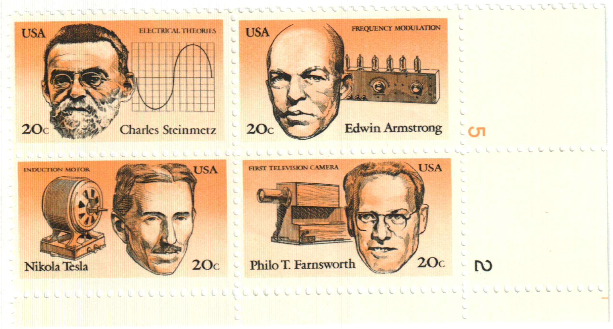 2055-58 - 1983 20c American Inventors - Mystic Stamp Company