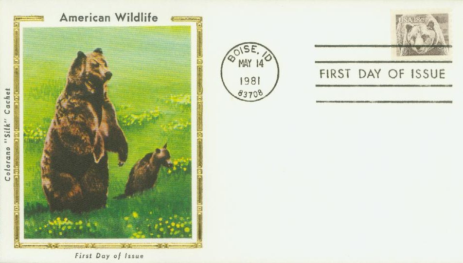 1884 - 1981 18c Wildlife of America: Brown Bear - Mystic Stamp Company