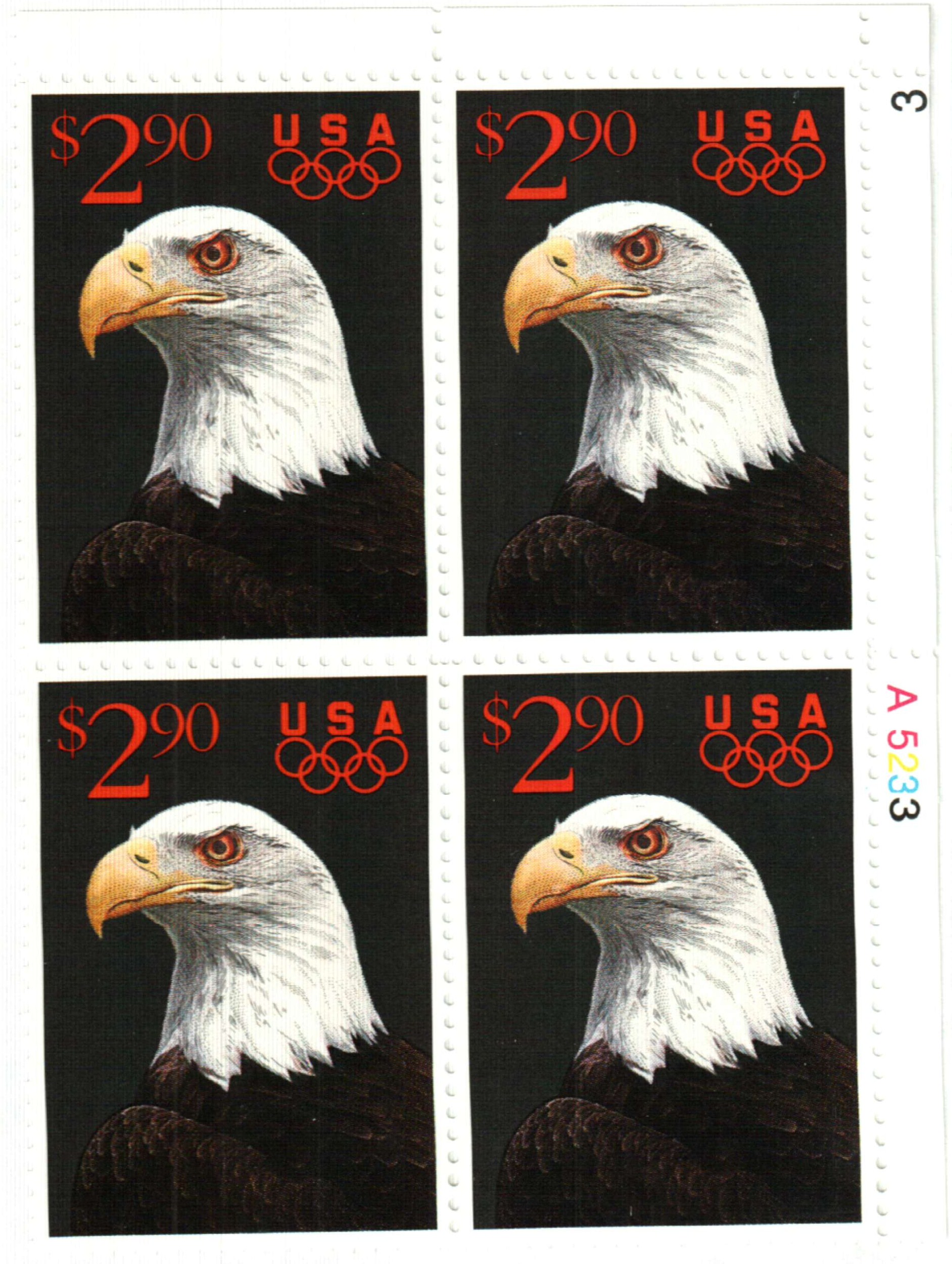 2542 - 1991 $14.00 Eagle, International Express Mail - Mystic Stamp Company