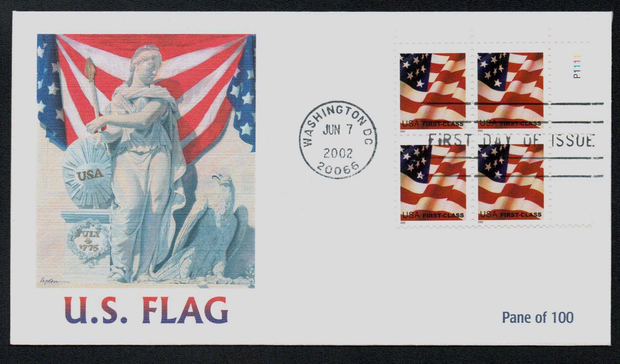 4129 41c Flag WA sheet stamp F-VF Mint NH (4129nh) Golden Valley