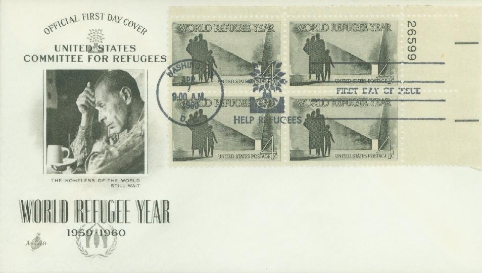 1149 - 1960 4c World Refugee Year - Mystic Stamp Company