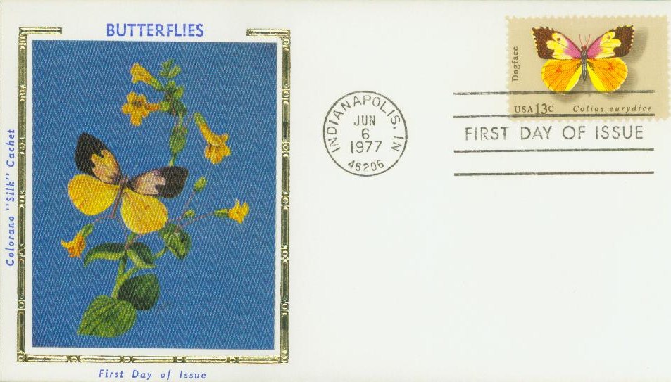 1714 - 1977 13c Butterflies: Dogface - Mystic Stamp Company