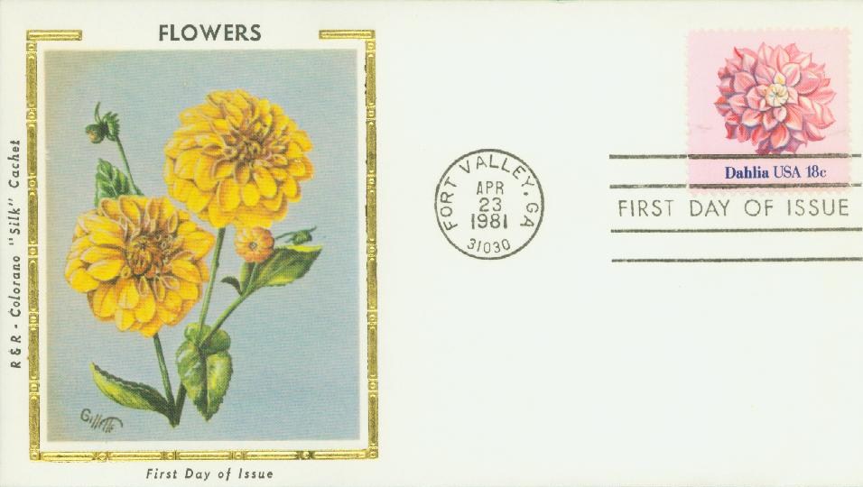 1876-79 - 1981 18c Flowers - Mystic Stamp Company