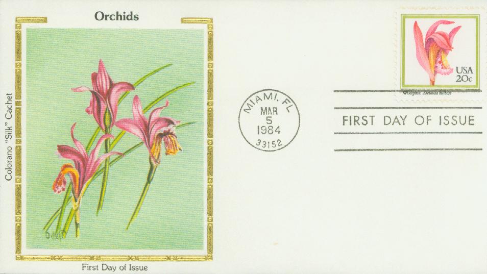  Wild Orchids Flowers Book of 20 Current First Class Postage  Stamps Scott 5444 : Office Products