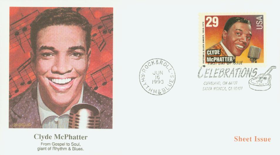 Clyde McPhatter Stamp : Black Heritage Series Collectible Postcard - First  Day Covers Online
