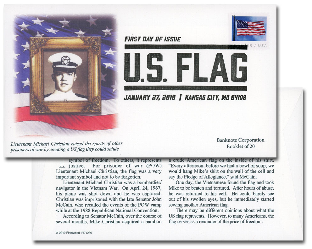 5342-45 - 2019 First-Class Forever Stamps - US Flag - set of 4 stamps -  Mystic Stamp Company