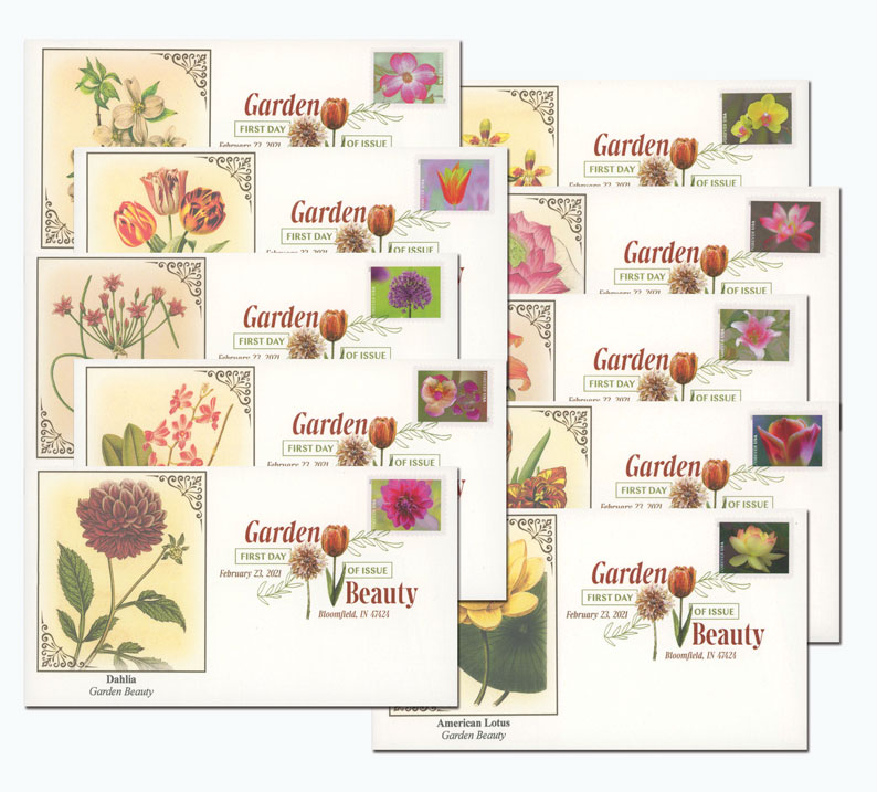 USPS Garden Beauty (2 Booklets of 20) Postage Forever Stamps US Postal  First Class Wedding Celebration Anniversary Flowers Party (40 Stamps) 2021