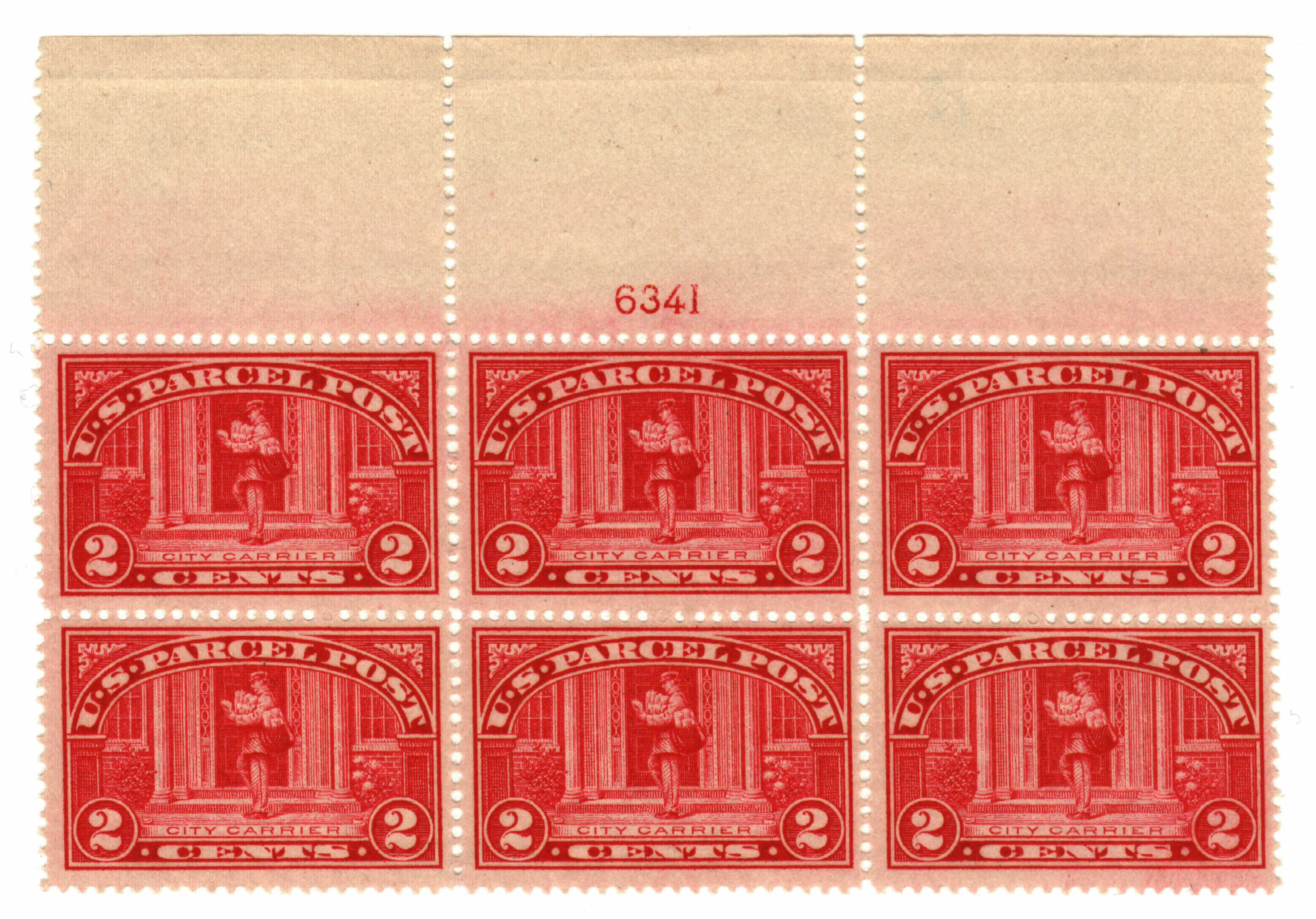 Q2 - 1913 2c Parcel Post Stamp - City Carrier - Mystic Stamp Company