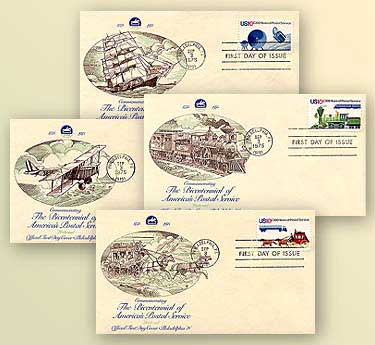 1572-75 - 1975 10c U.S. Postal Service Bicentennial - Mystic Stamp