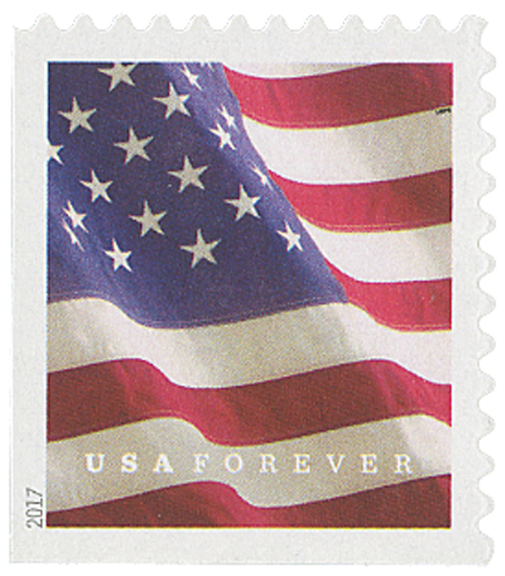 5161 - 2017 First-Class Forever Stamp - U.S. Flag (Ashton Potter, booklet)  - Mystic Stamp Company