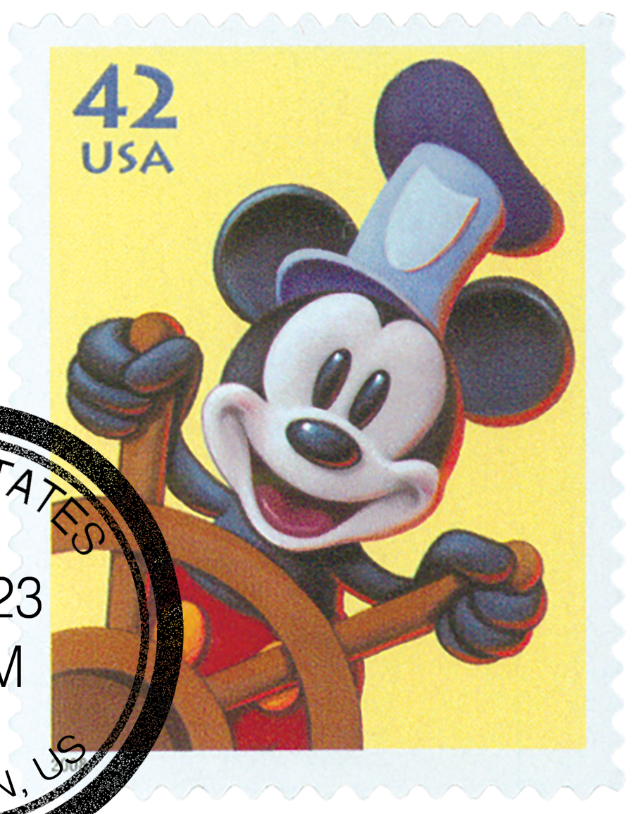 4343 - 2008 42c The Art of Disney, Imagination: Steamboat Willie 
