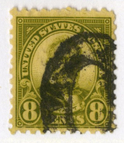 Travelstamps: 1902-03 US STAMPS Scott # 309, Clay, used ng 15 cents, olive  green