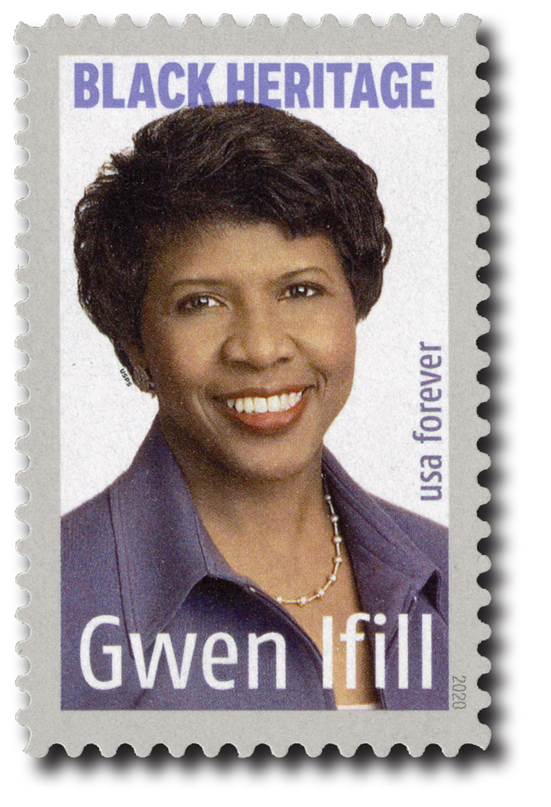 5432 2020 FirstClass Forever Stamp Black Heritage Gwen Ifill