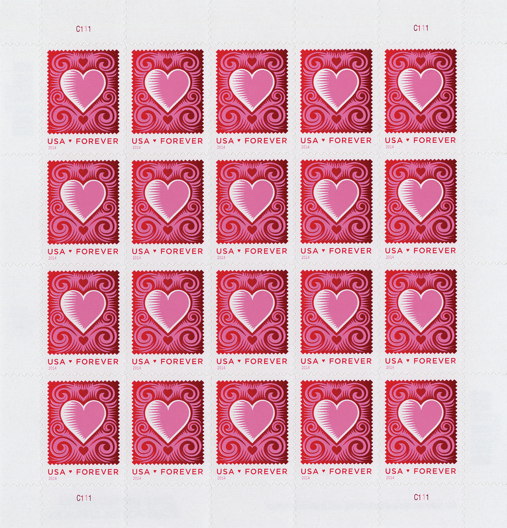 5339 - 2019 First-Class Forever Stamp - Love Series: Heart