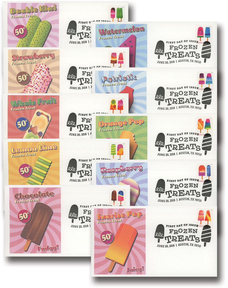 USPS The Frozen Treats Postage Stamps (Book of 20)