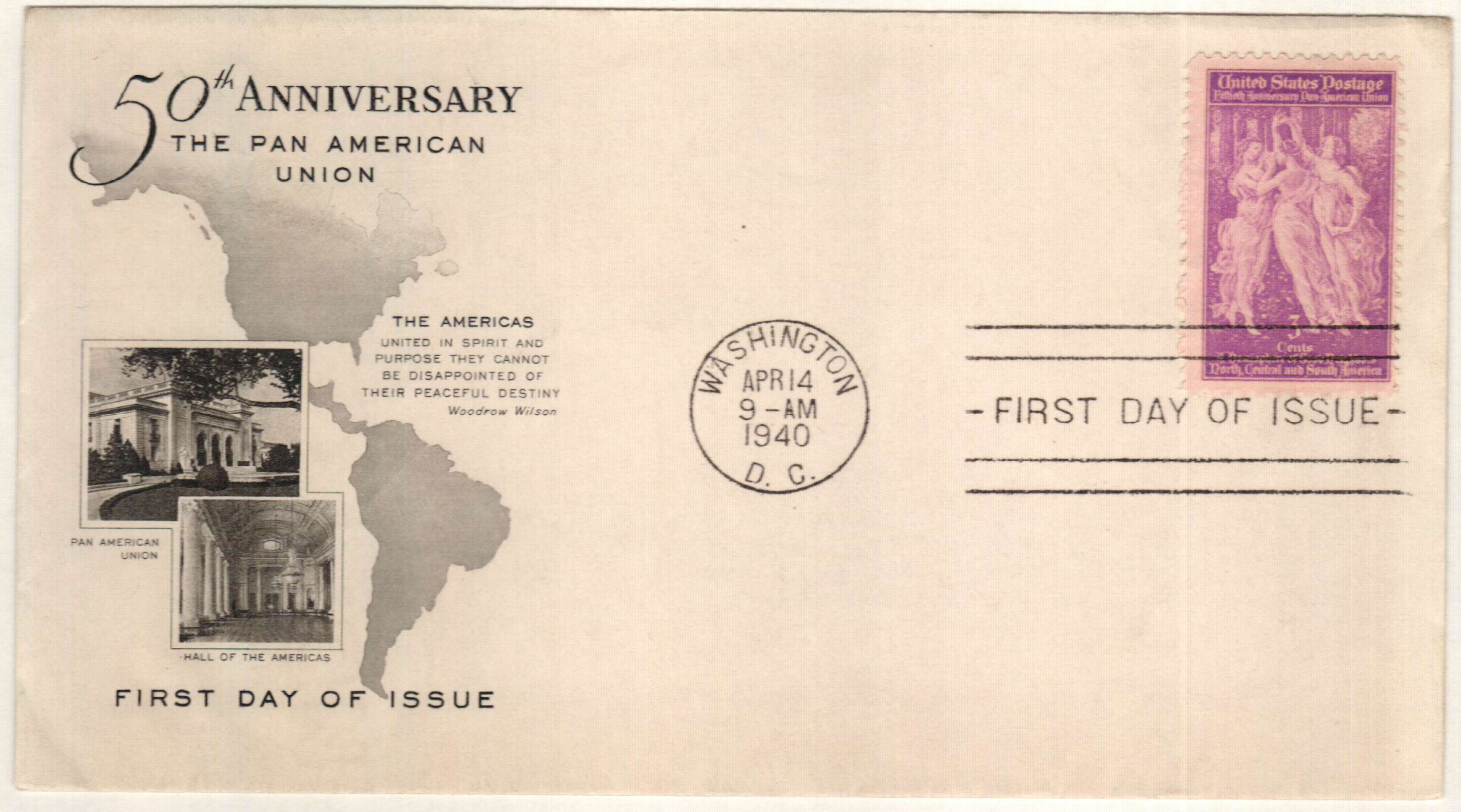 895 - 1940 3c Pan-American Union - Mystic Stamp Company