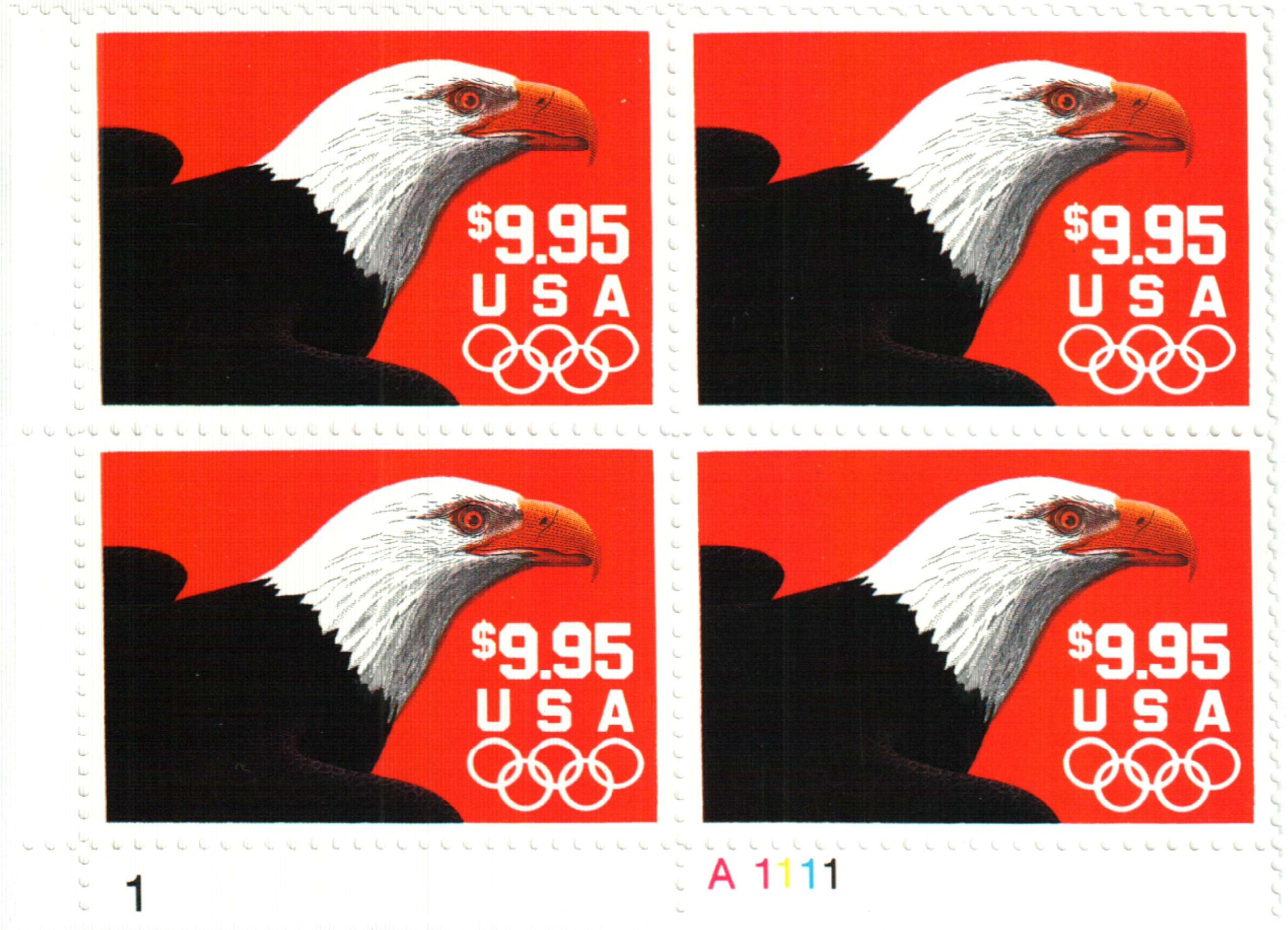 2542 - 1991 $14.00 Eagle, International Express Mail - Mystic Stamp Company