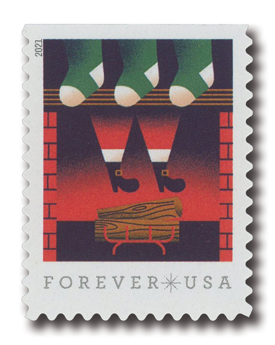 5644 - 2021 First-Class Forever Stamps - Christmas: Santa Claus on