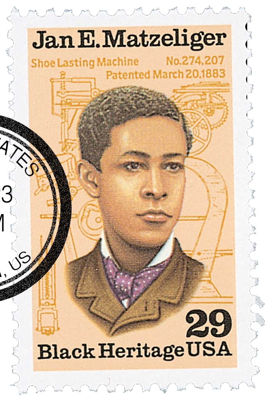 2567 - 1991 29c Black Heritage: Jan E. Matzeliger - Mystic Stamp 