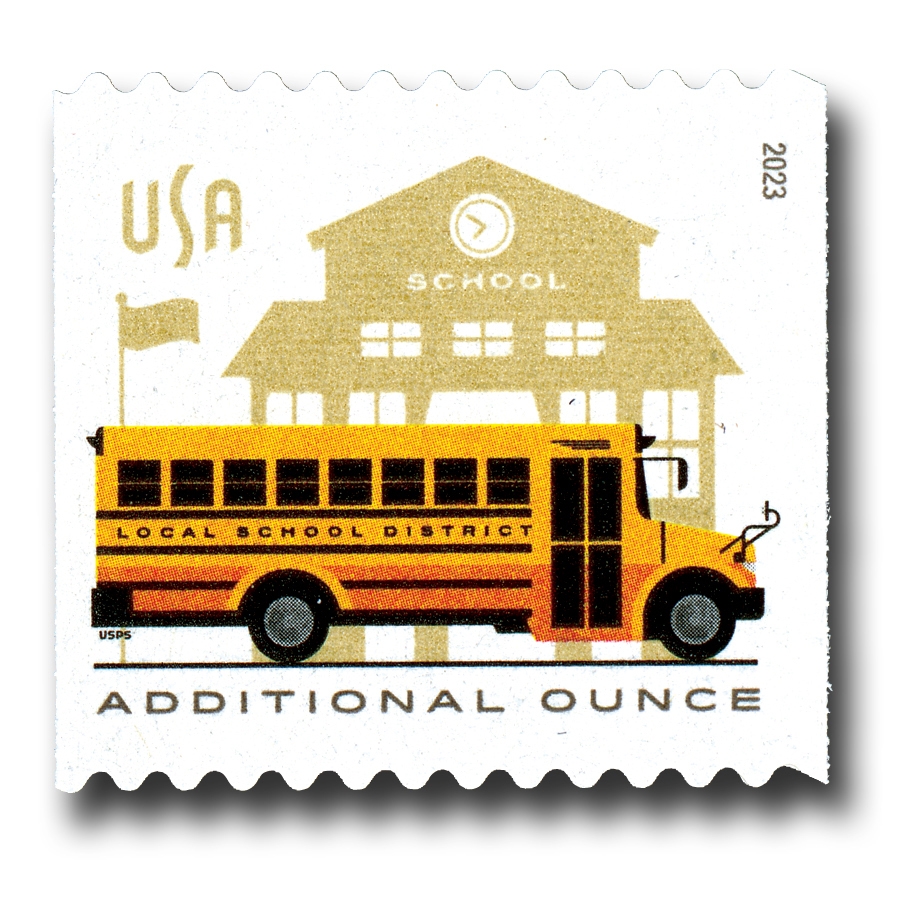 5741 - 2023 Forever Additional Ounce School Bus (Coil Stamp)