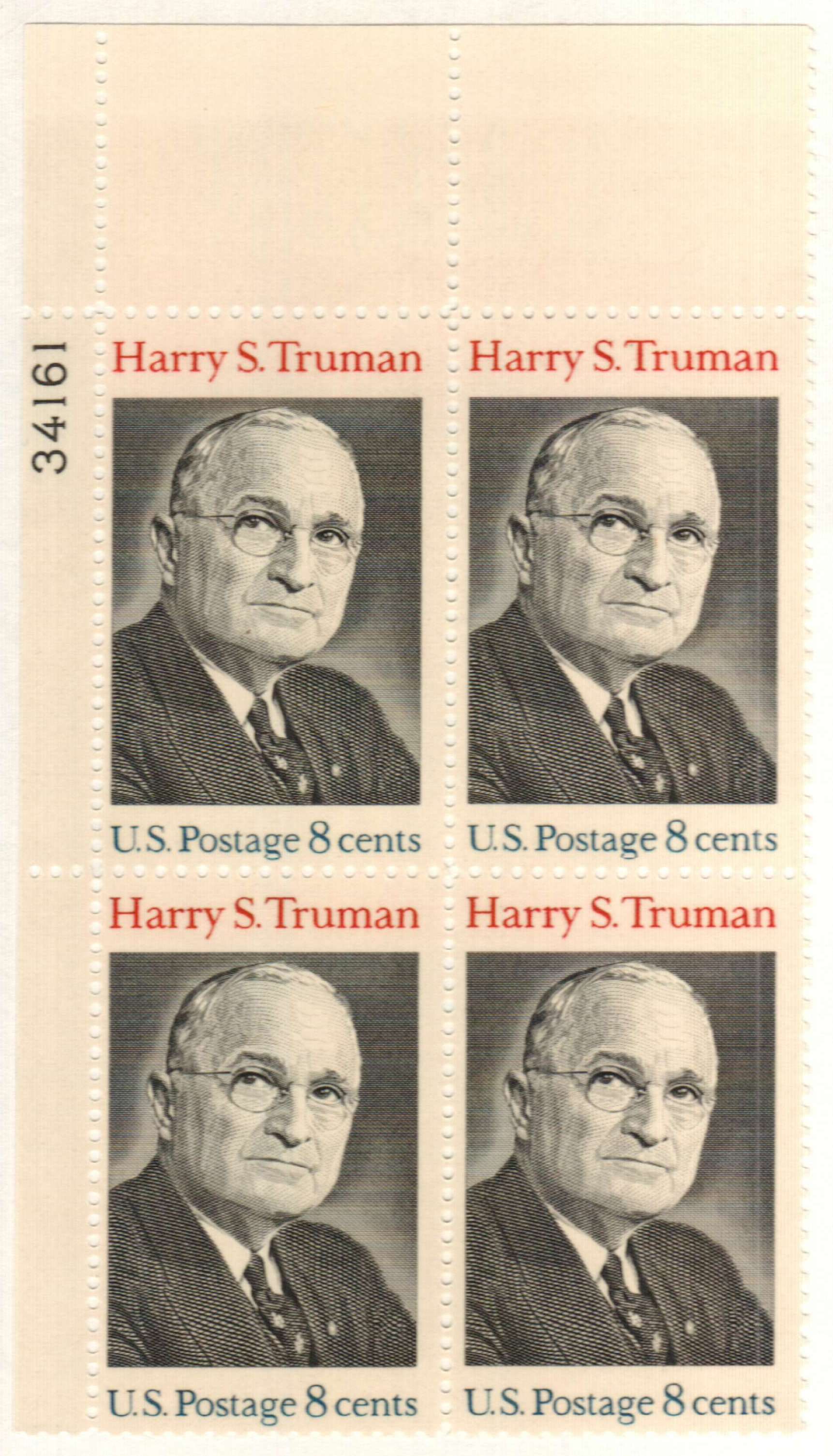 1499 PB 1973 8c Harry S. Truman Mystic Stamp Company