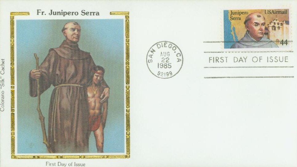 U.S. Scott # C 116, 1985 44c Fr. Junipero Serra - SteveLevineStamps-Plus