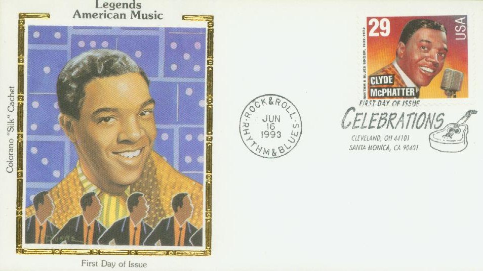 2726 - 1993 29c Legends of American Music: Clyde McPhatter - Mystic Stamp  Company