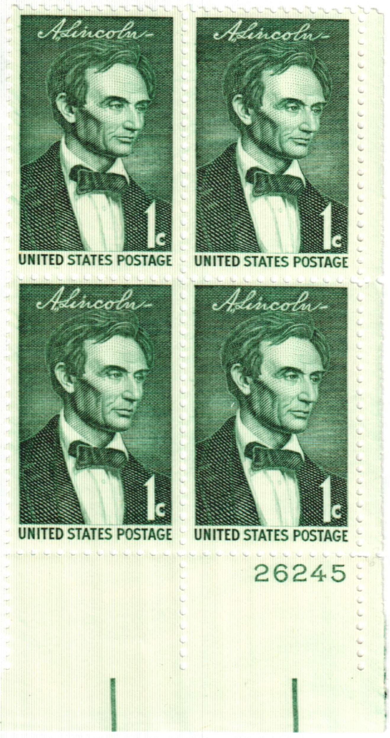 1113 PB 1959 1¢ Abraham Lincoln Mystic Stamp Company