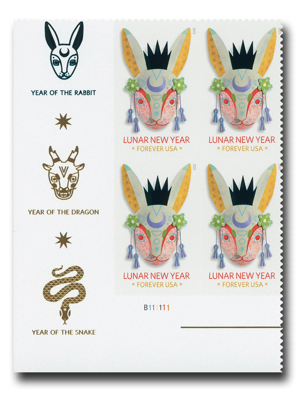 5744 PB - 2023 First-Class Forever Stamp - Lunar New Year: Year of the  Rabbit