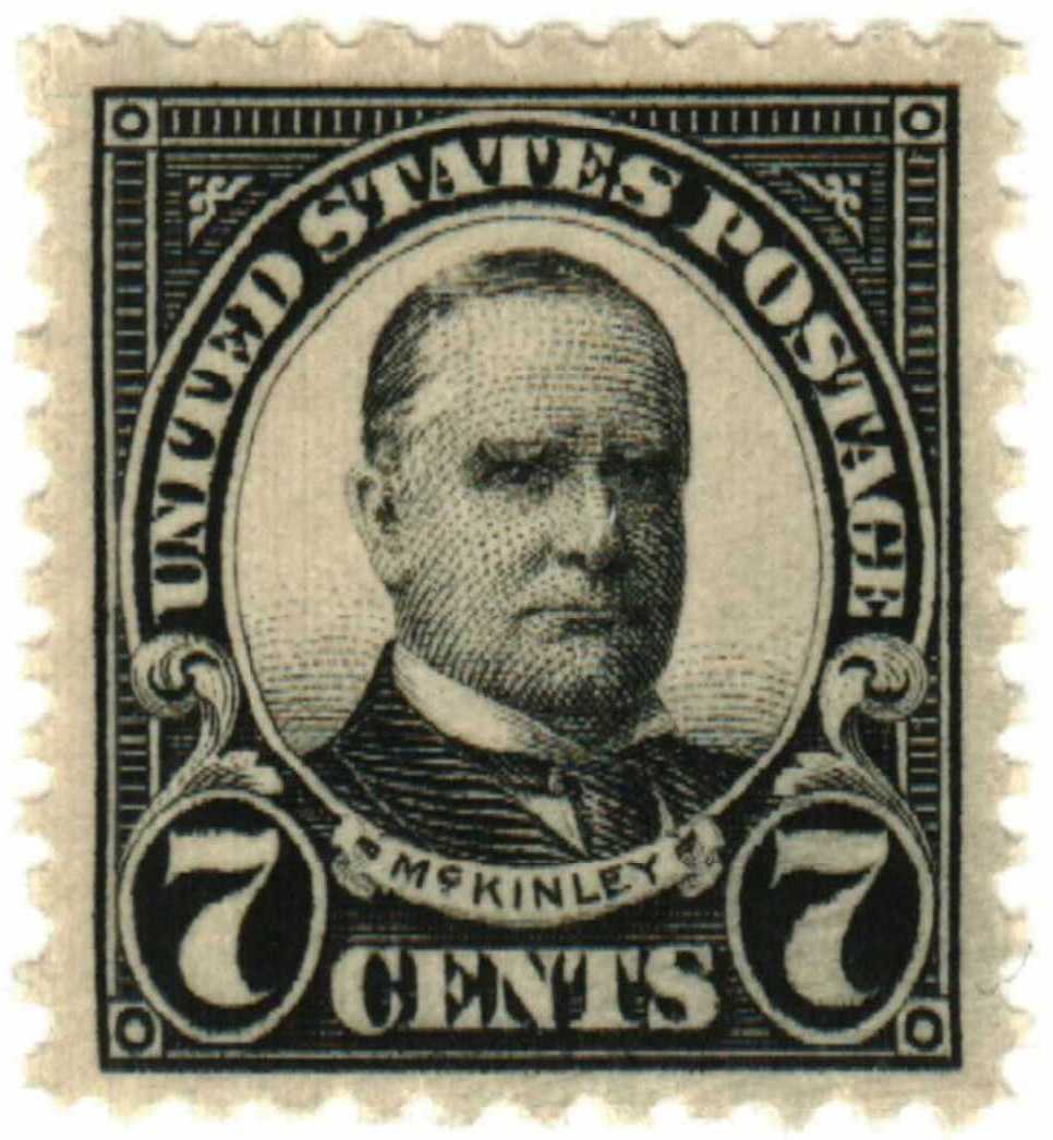 559 - 1923 7c McKinley, black - Mystic Stamp Company