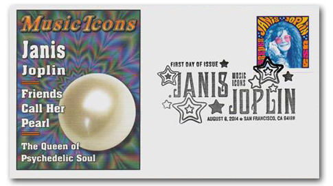 4916a - 2014 First-Class Forever Stamp - Imperforate Music Icons Series: Janis  Joplin - Mystic Stamp Company