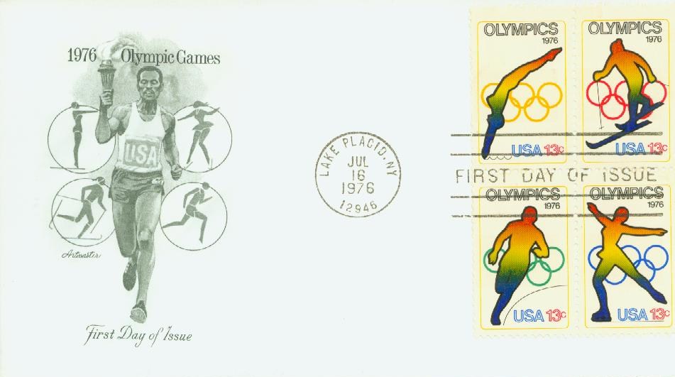 1976 Mint Set of Commemorative Stamps,usps,postage Stamps,item No. 934,21  Stamps in Folder,spirit of 76,olympic Games,chemistry,interphil 76 