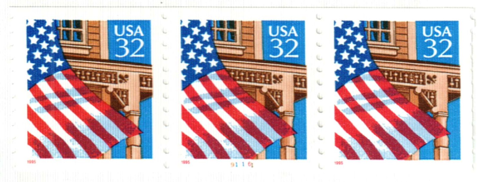 US Mint Single Coil Flags Forever Stamp,Scott#5343 (MNH)