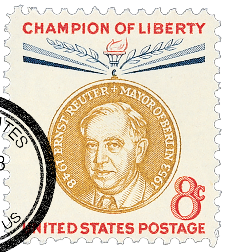 1137 - 1959 8c Champions of Liberty: Ernst Reuter - Mystic Stamp Company