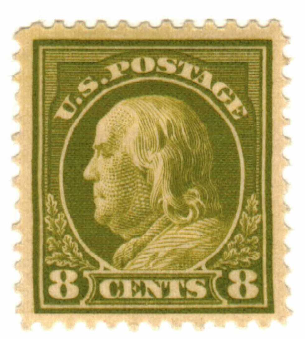 470 8c Franklin, Used [15] **ANY 5=**  United States, General Issue Stamp  / HipStamp