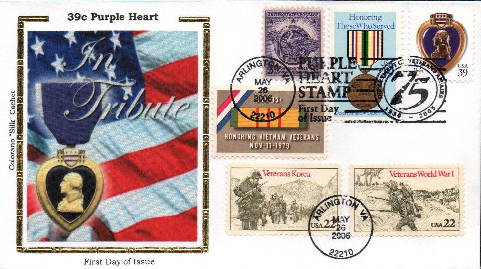 4032 - 2006 39c Purple Heart - Mystic Stamp Company