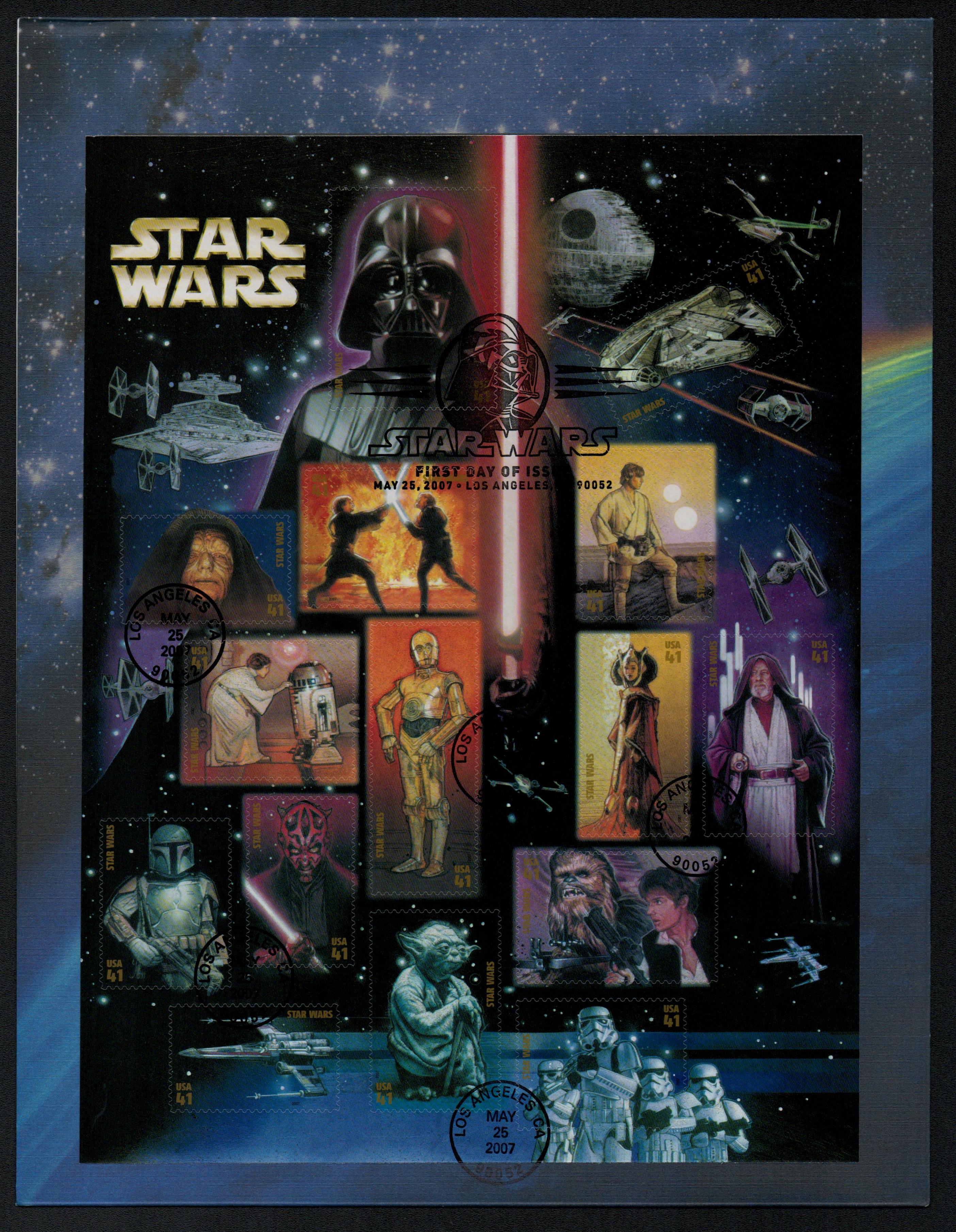 Special Star Wars stamps will be released in October to mark The