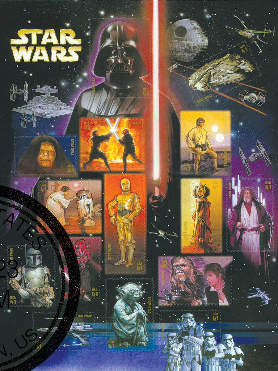 Special Star Wars stamps will be released in October to mark The