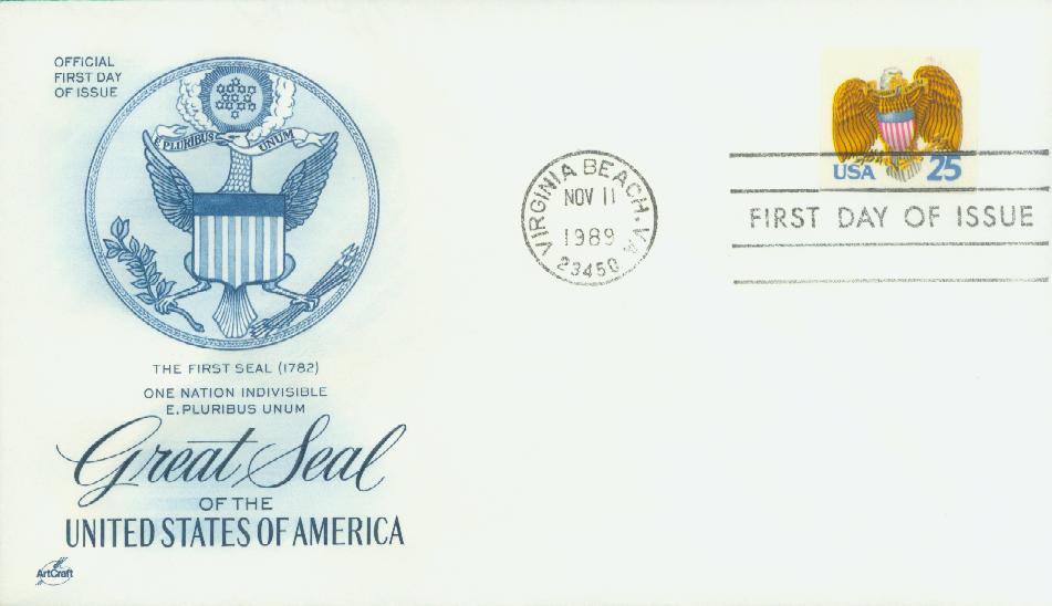 2420 - 1989 25c Letter Carriers - Mystic Stamp Company