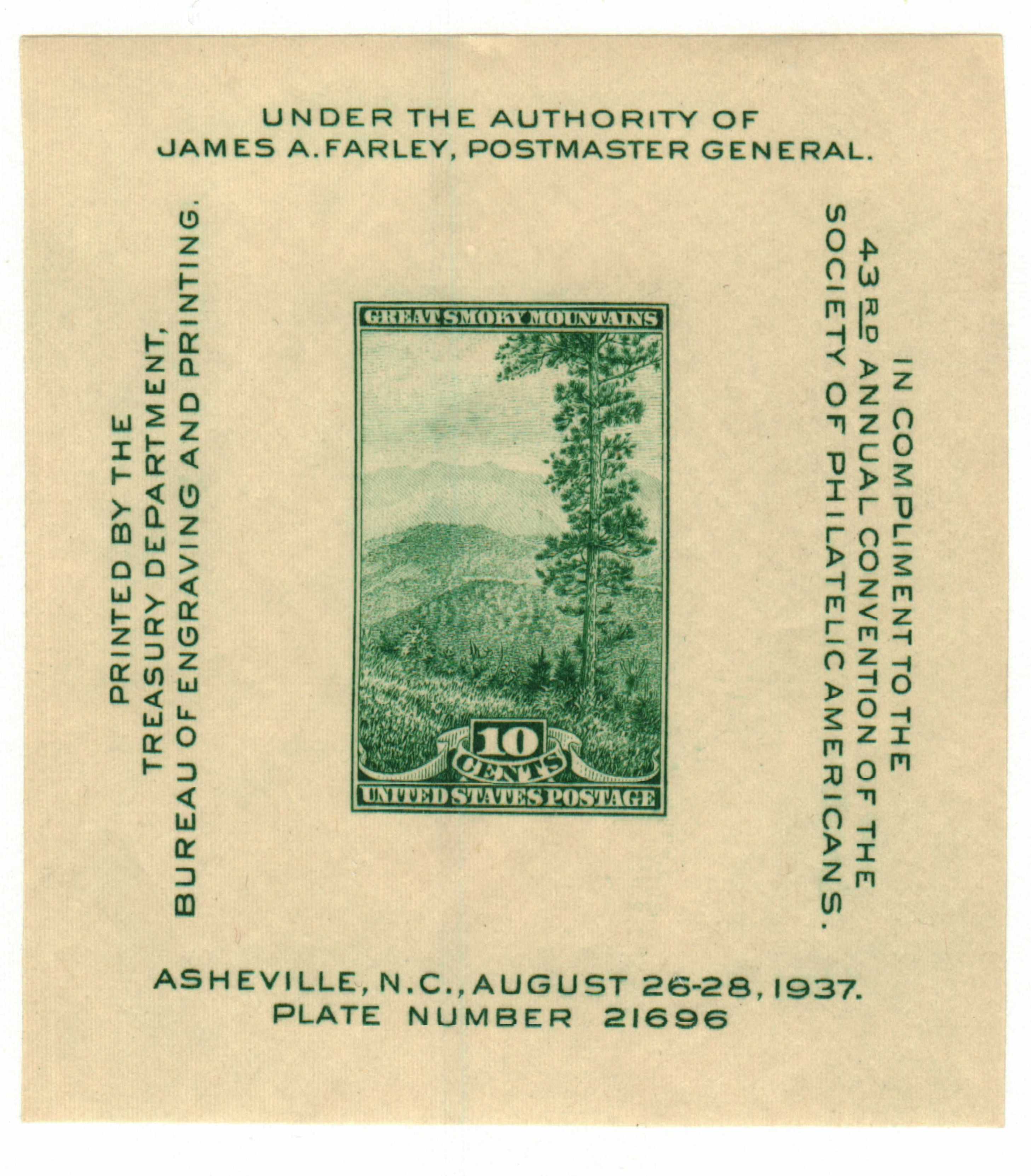 4136 41c Settling of Jamestown F-VF Mint NH Souvenir sheet (4136nh) Golden  Valley Minnesota Stamp Co