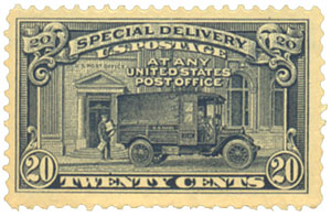 Are U.S. special delivery stamps valid for postage?