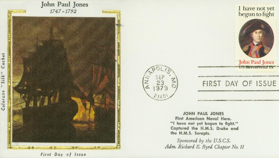 VINTAGE TREASURES ~~ Stamps For Crafting: US John Paul Jones 15c