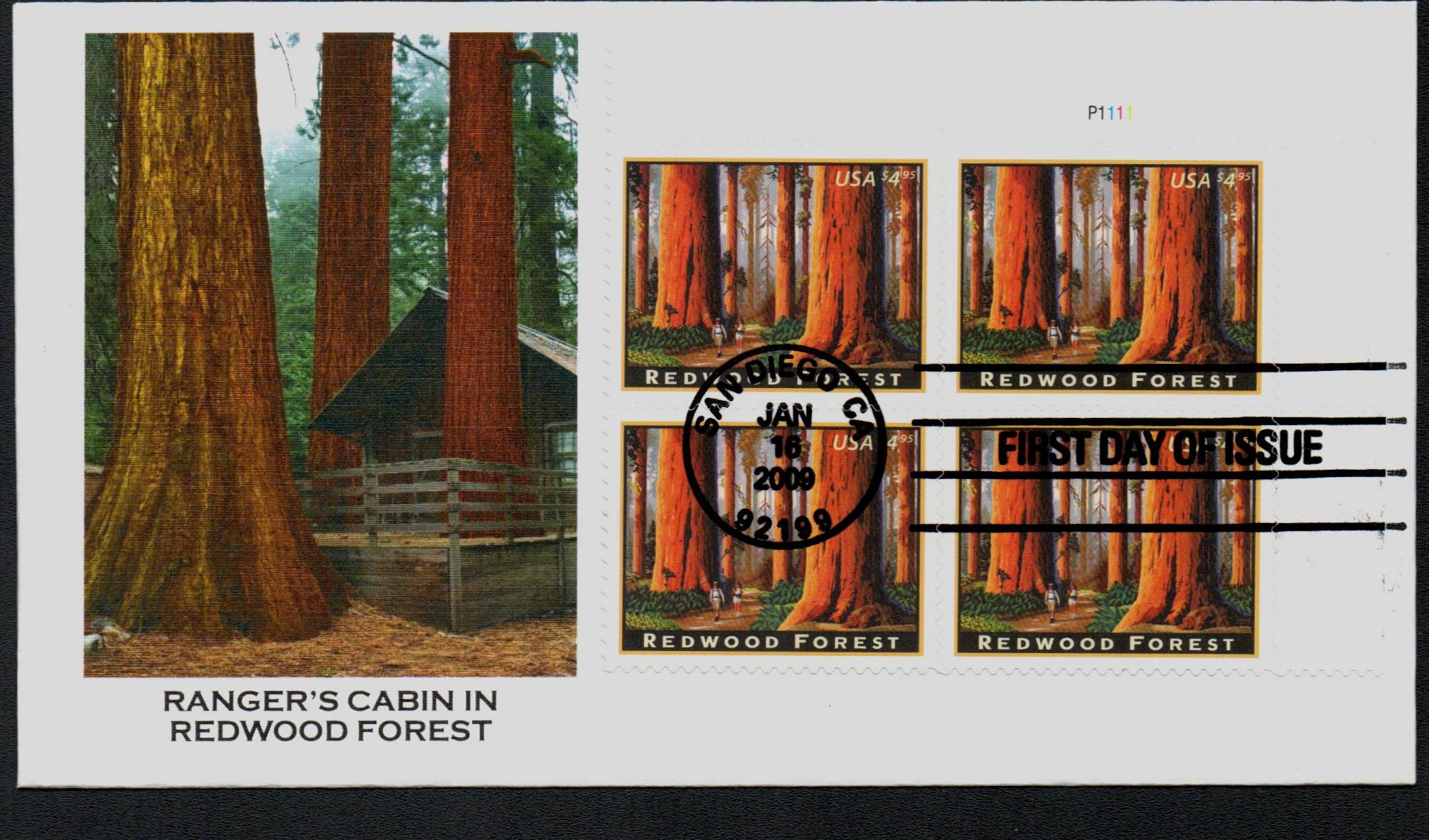 Postcard Stamps - Forests, Tides, and Treasures