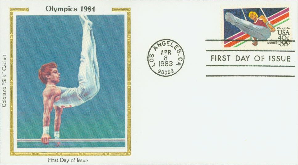 C106 - 1983 40c Men's Gymnastics, 1984 Olympics - Mystic Stamp Company