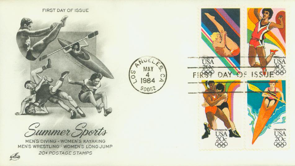 MDS216B - 1984 Disney's Los Angeles Summer Olympics, Mint Souvenir Sheet,  Anguilla - Mystic Stamp Company